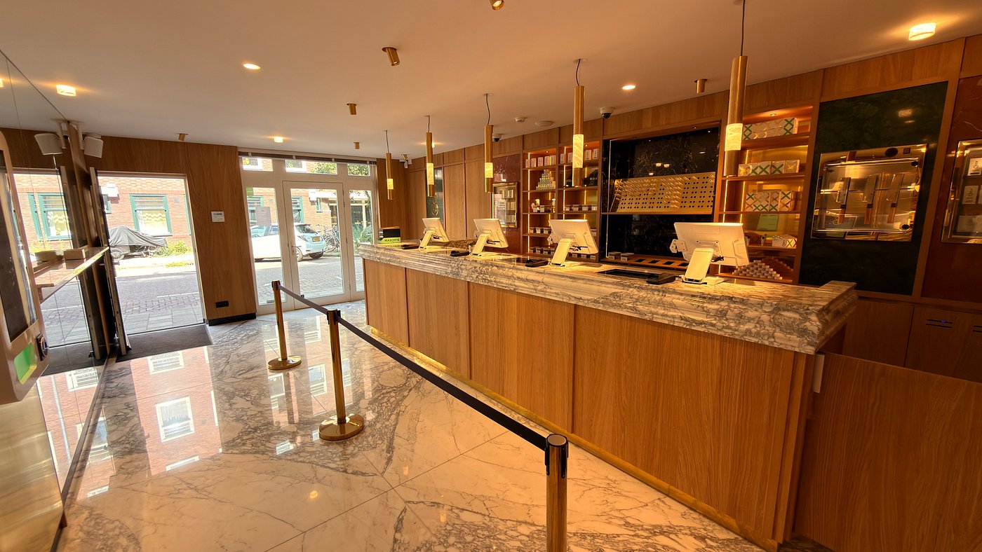 Der Tresen von Coffeeshop West